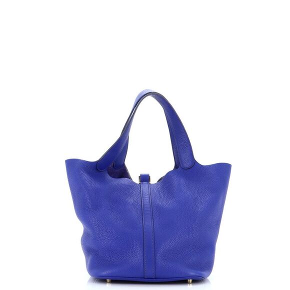 Hermes Picotin Lock Bag Clemence GM Blue - Picture 3 of 9